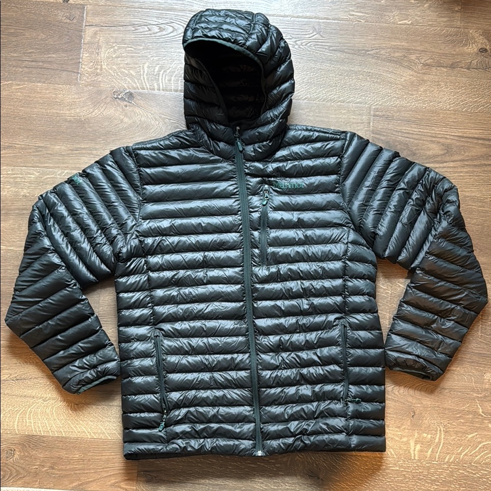 Marmot green Puffer Jacket